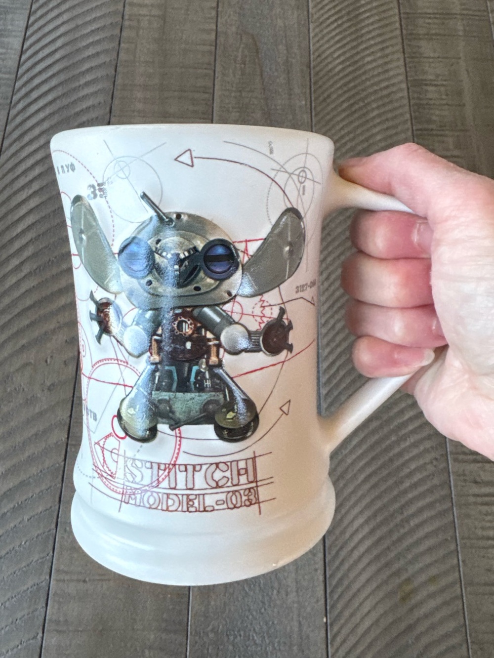 Disney Parks Stitch Model 03 Big Steampunk Tall 3D Coffee Mug - Picture 9 of 12